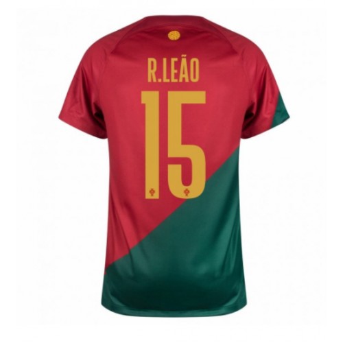 Portugalia Rafael Leao #15 Koszulka Podstawowych MŚ 2022 Krótki Rękaw